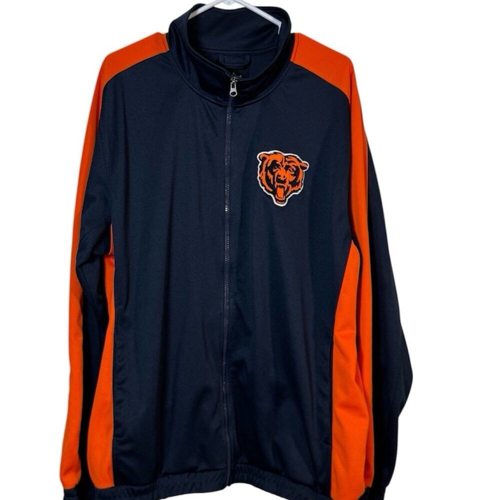 Chicago Bears G-III NFL Jacket Men’s XL Navy Orange Full Zip Athletic Jacket